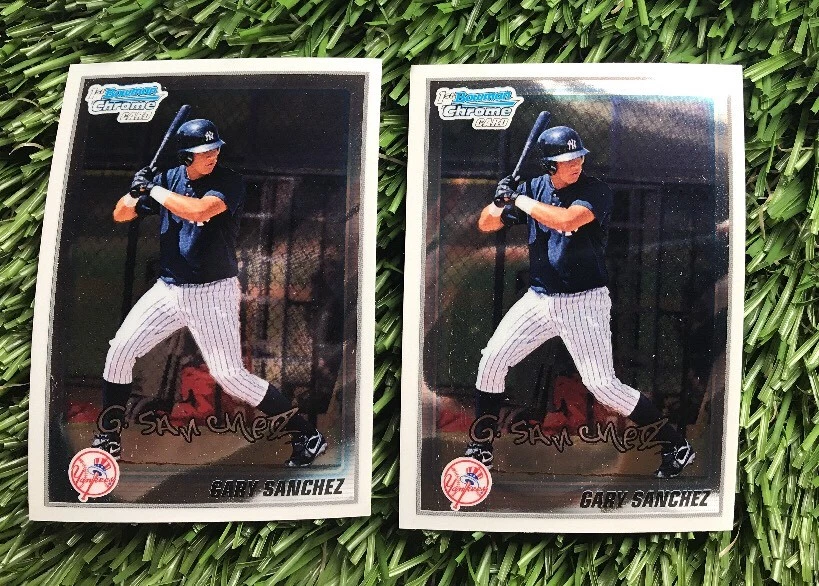 Lot of (2) 2010 Bowman Chrome Gary Sanchez New York Yankees RC Rookie
