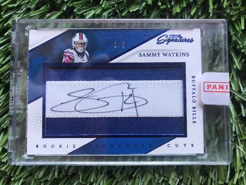 SAMMY WATKINS 2016 PRIME SIGNATURES BLUE AUTO PATCH #1/5 EBAY 1/1

