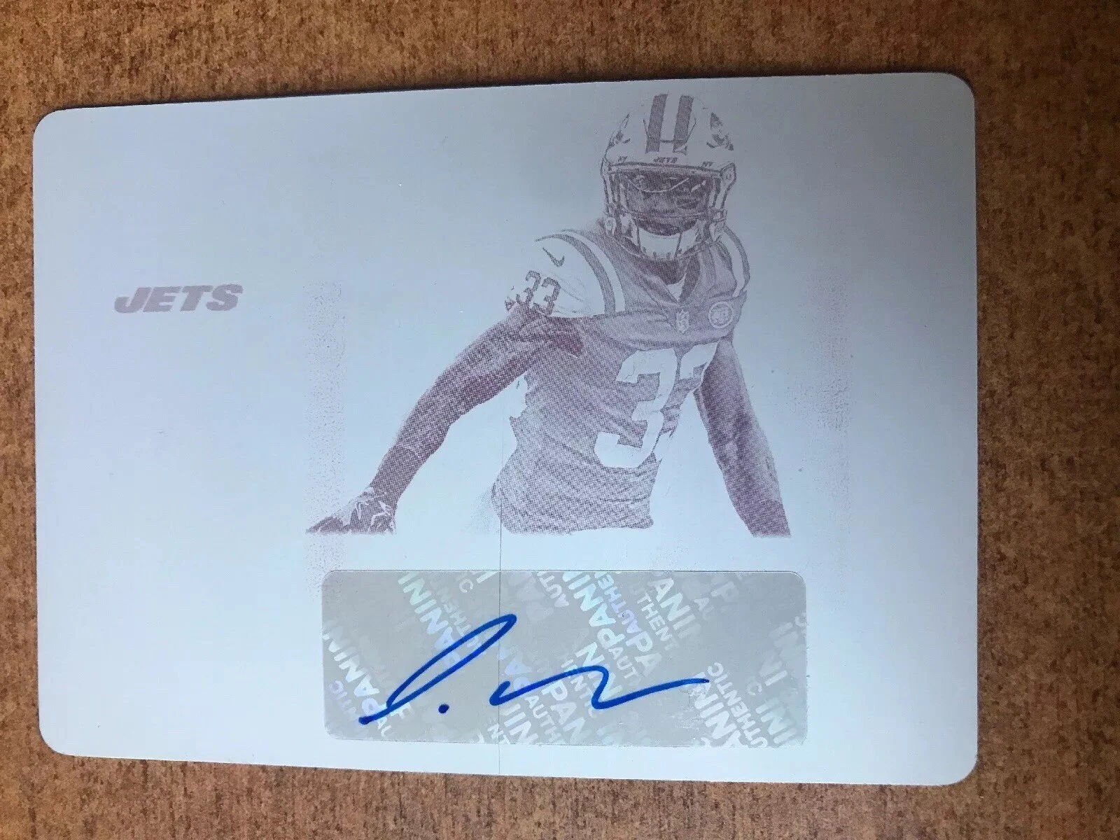 2017 Panini Contenders 1/1 Auto Jamal Adams Rookie Print VARIATION Plate Jets
