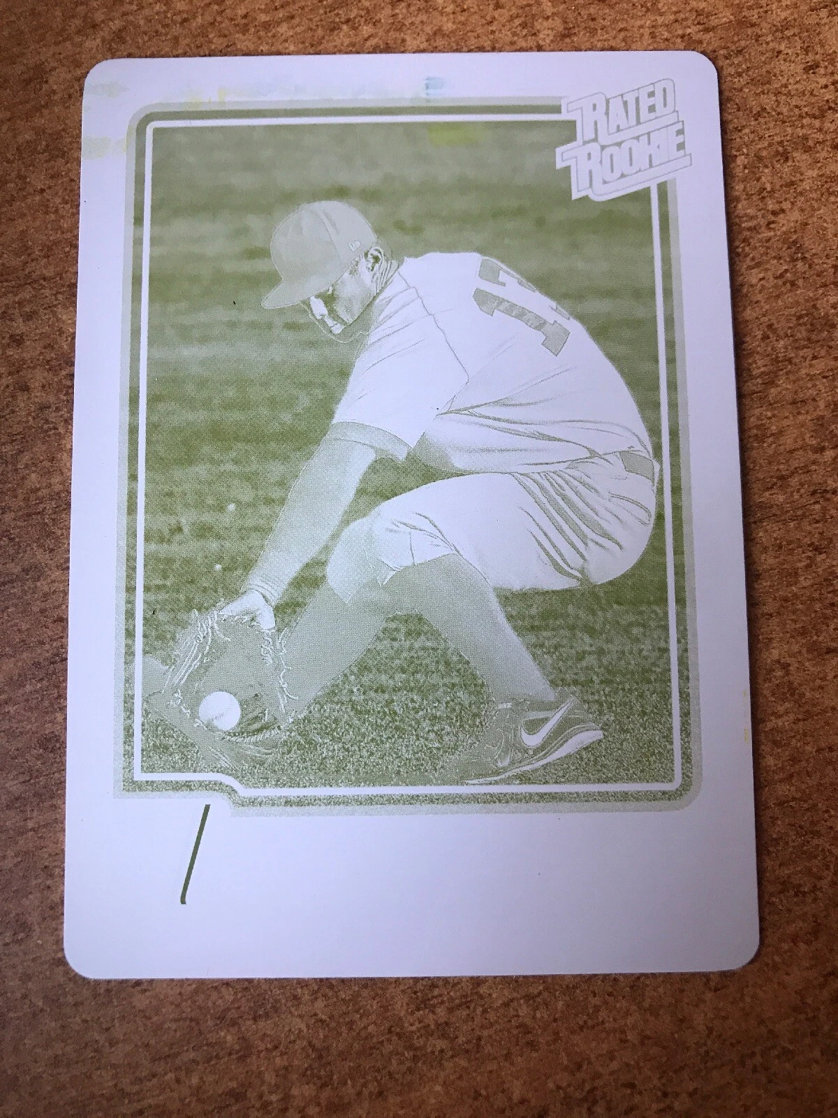2016 Donruss YELLOW Printing Plate #34 Robert Refsnyder 1/1
