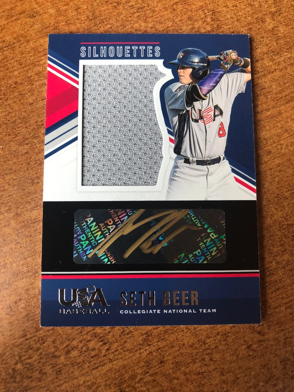 2018 Seth Beer Panini Stars & Stripes Rookie Auto Jersey 62/89 - Houston Astros
