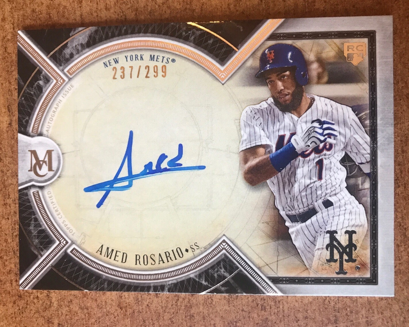 AMED ROSARIO 2018 Topps Museum Collection Auto AUTOGRAPH RC Rookie 237/299 Mets
