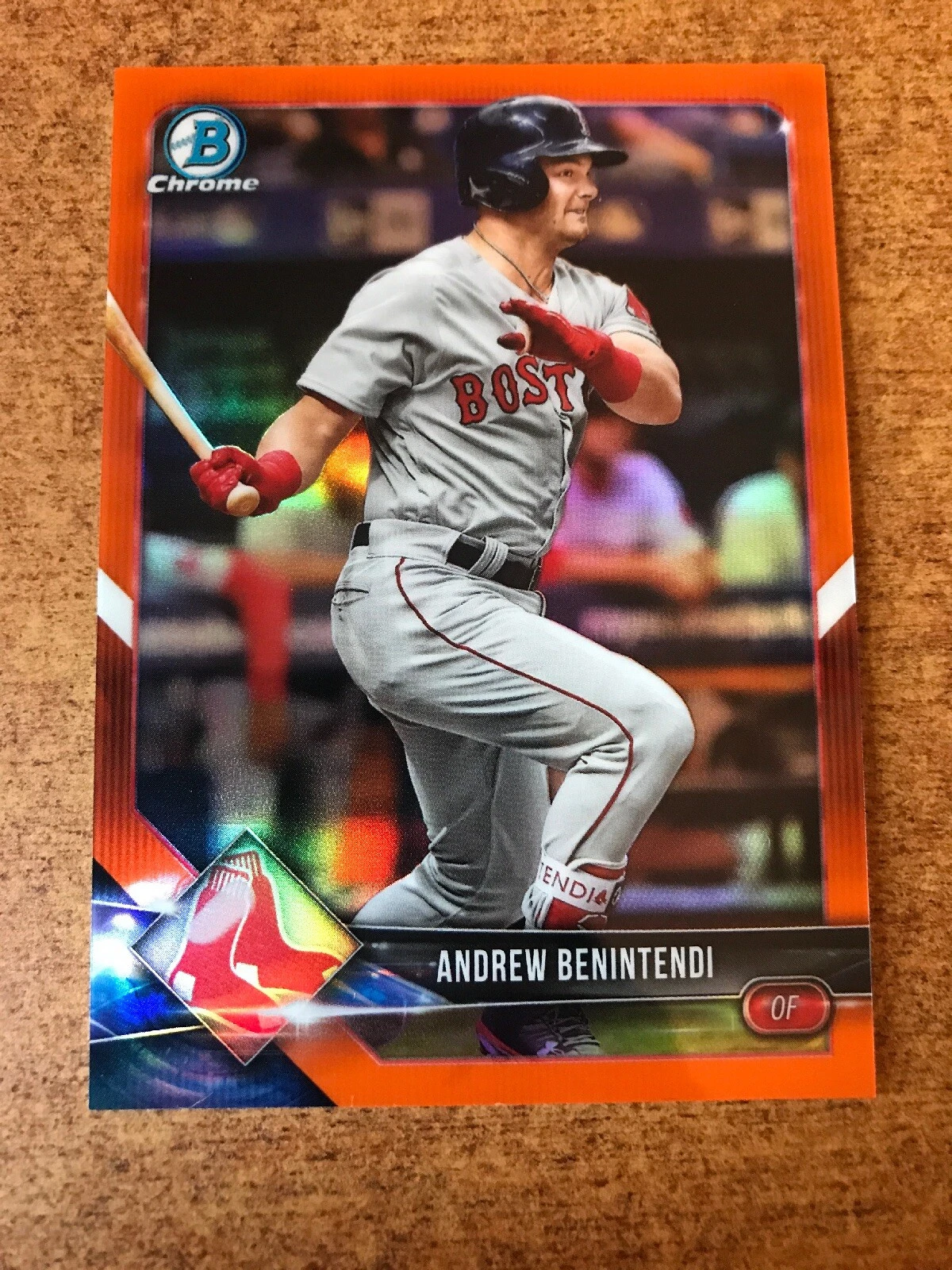 ANDREW BENINTENDI #ed 3/25 2018 Bowman Chrome ORANGE Refractor SSP
