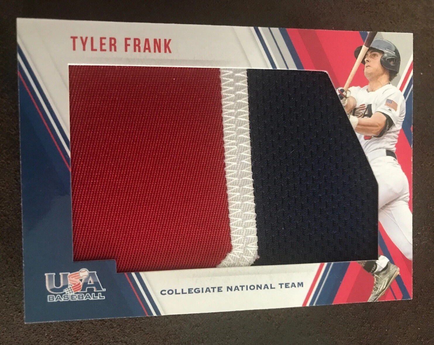 2018 Stars & Stripes Tyler Frank RC Jumbo Patch /7 USA TB Rays #2/7 SICK
