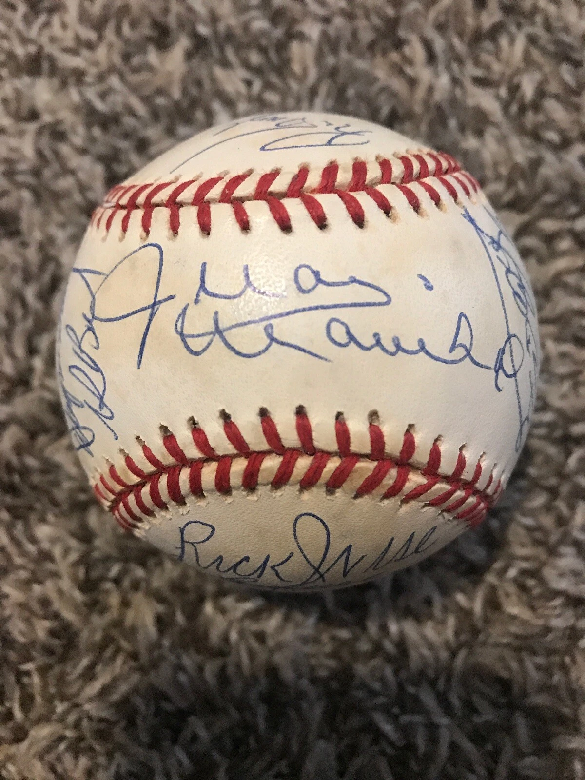 Multi-Signed Hall of Famers @ STARS 23 Signatures Baseball JSA LOA MARICHAL
