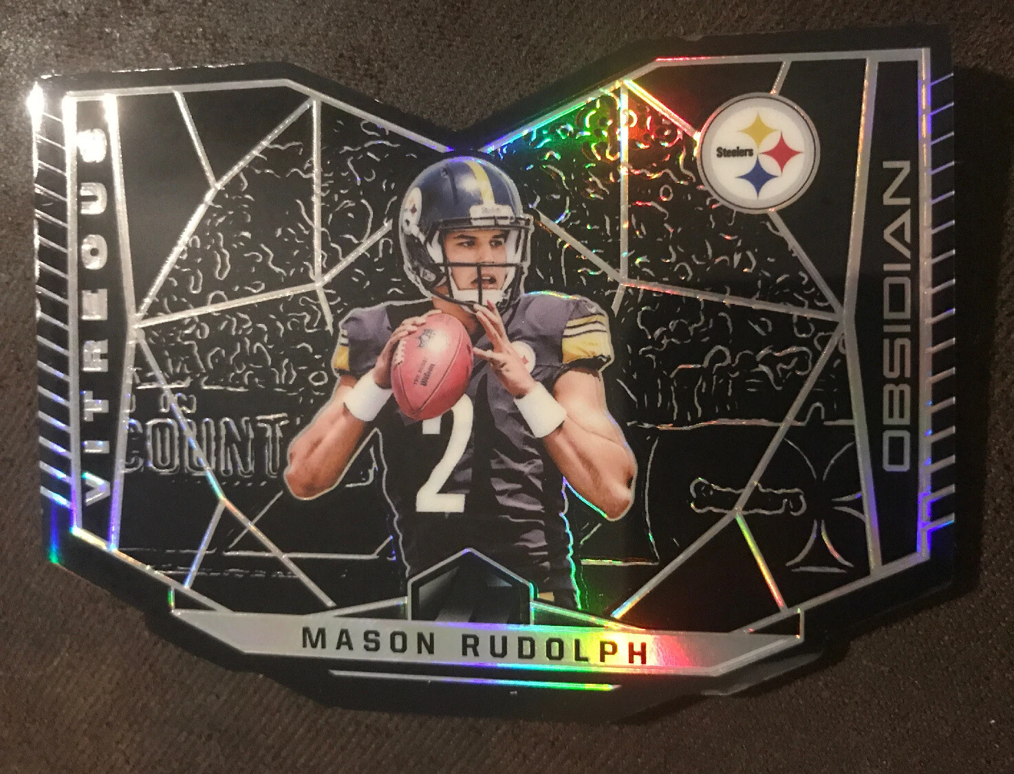 MASON RUDOLPH 2018 OBSIDIAN VITREOUS DIE CUT ELECTRIC ETCH #'D 087/100 RC

