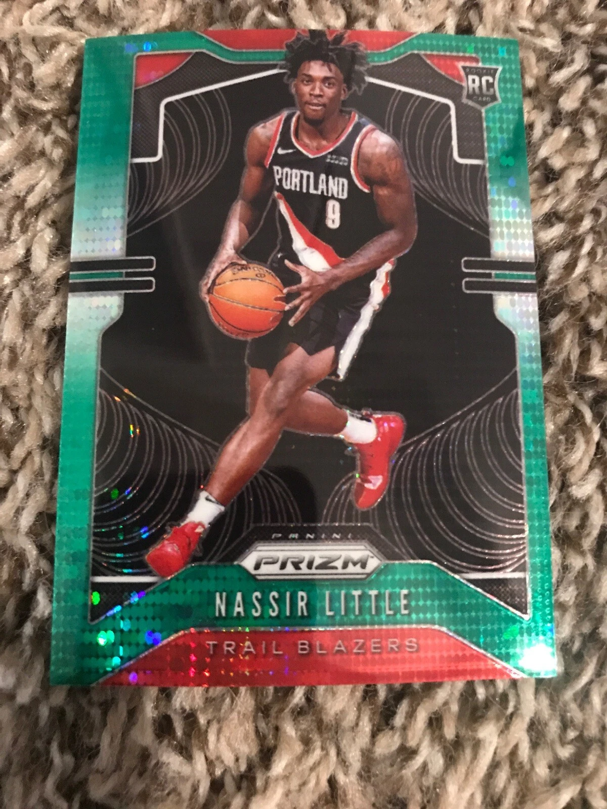 2019-20 Panini Prizm Nassir Little Green Pulsar 9/25 JERSEY # 1/1 WOW Rookie 269
