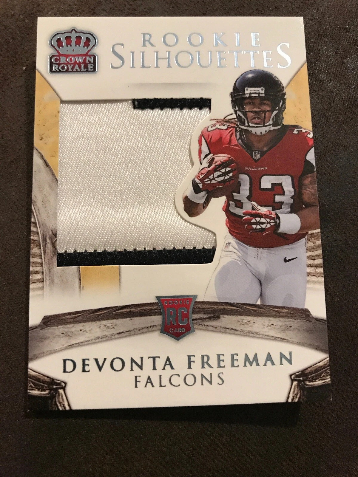 2014 Crown Royale Devonta Freeman Rookie 2 Color Patch #4/5!!! SSP
