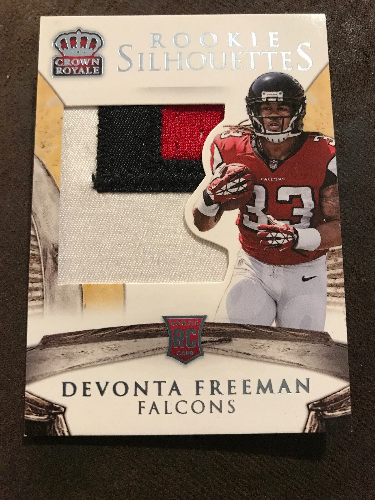 2014 Crown Royale Devonta Freeman Rookie 3 Color Patch Auto #3/5!!!
