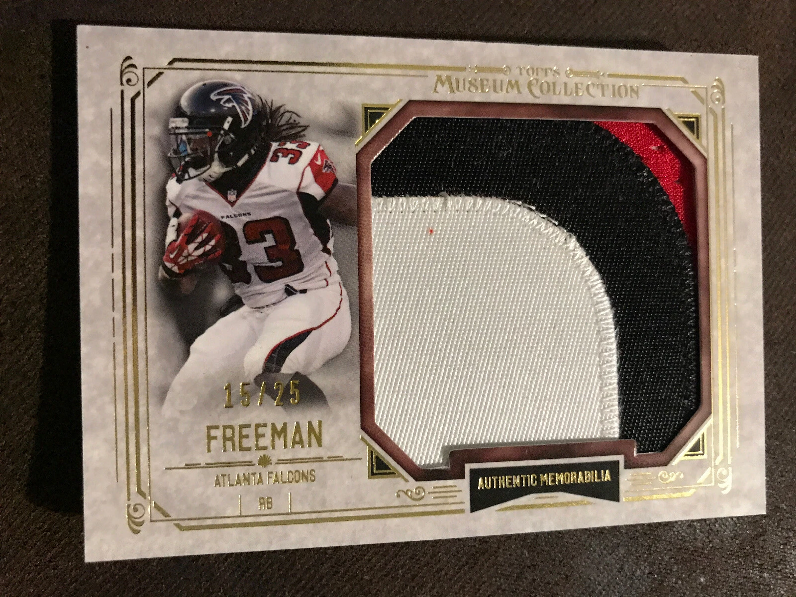 2014 Topps Museum Devonta Freeman 3 Color Patch #15/25!!!
