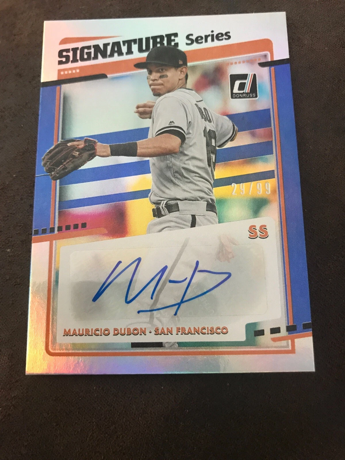 2020 Donruss Signature Series Auto Blue #SS-MD Mauricio Dubon /99
