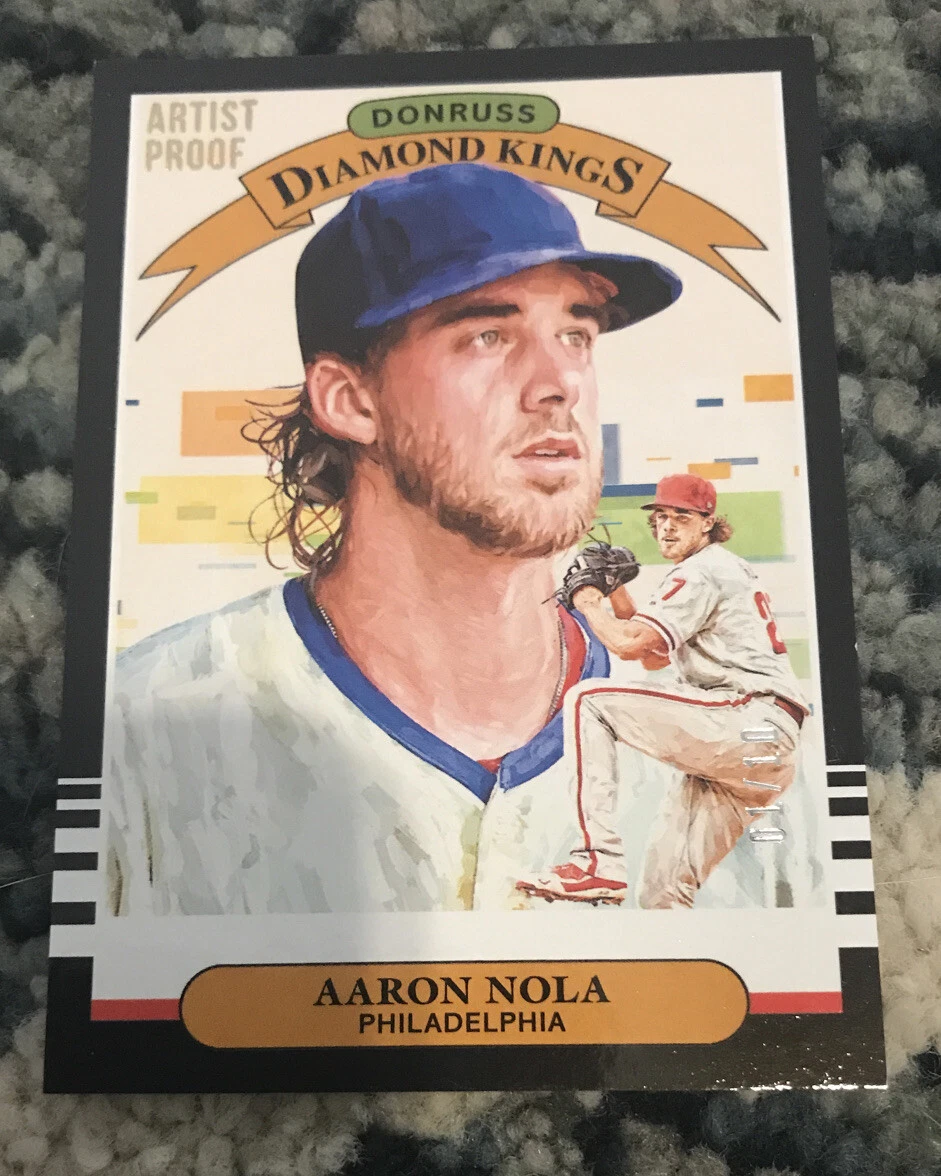 AARON NOLA 2019 DONRUSS #18 DIAMOND KINGS ARTIST PROOF #1/10 EBAY 1/1
