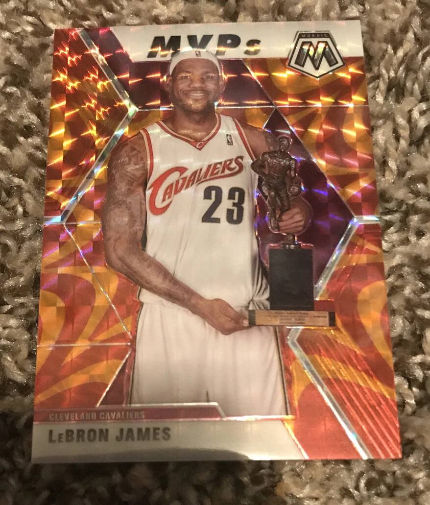 219-20 Lebron James Mosaic MVP’s SP Reactive Orange Prizm Cavs Card #298 HOT
