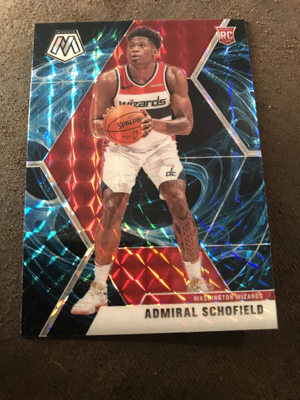 2019-20 MOSAIC 202 ADMIRAL SCHOFIELD RC BLUE GENESIS PRIZM SSP H2F

