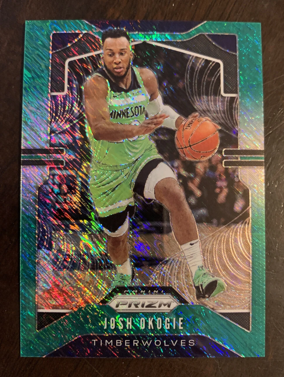 2019-20 Panini Prizm Josh Okogie Green Shimmer Prizm #ED /25 Timberwolves SSP
