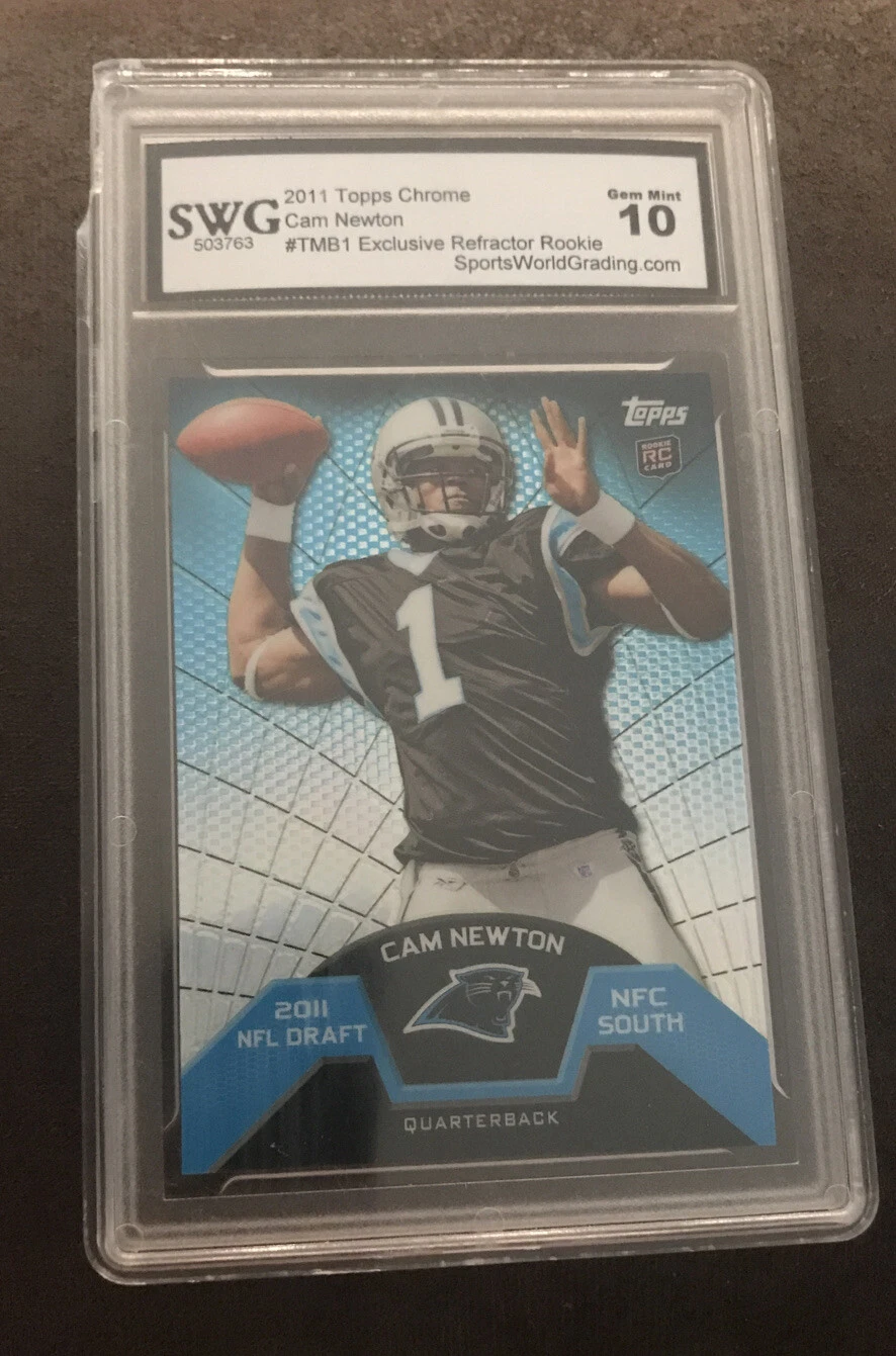 2011 TOPPS CHROME CAM NEWTON ROOKIE REFRACTORS #TMB-1 SWG GEM MINT 10 READ
