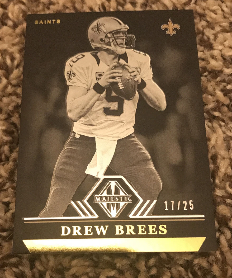 2017 PANINI MAJESTIC DREW BREES BASE GOLD 17/25
