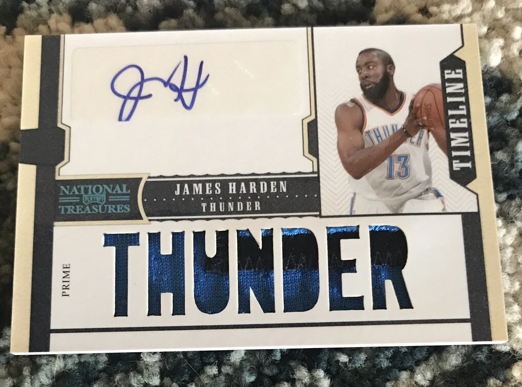 2010 National Treasures James Harden Auto SICK Patch Prime Rockets 4/15 SSP WOW
