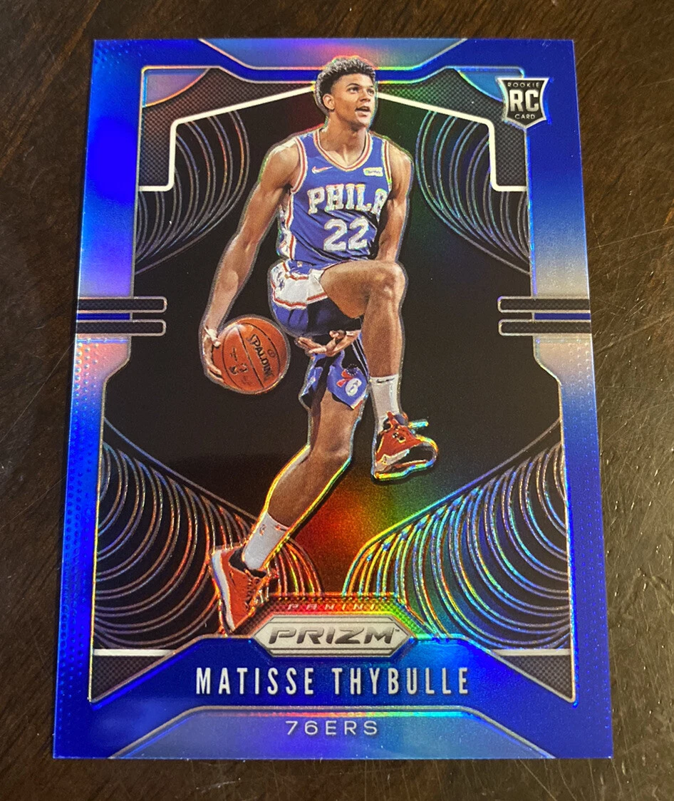 2019-20 Panini Prizm 76ers Matisse Thybulle Rookie Base Blue parallel /199
