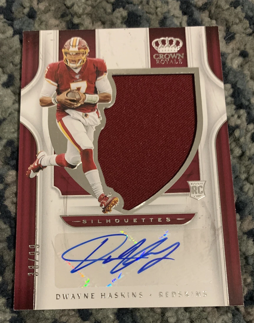 2019 Panini Chronicles DWAYNE HASKINS RC Auto Jersey /99 Crown Royale REDSKINS
