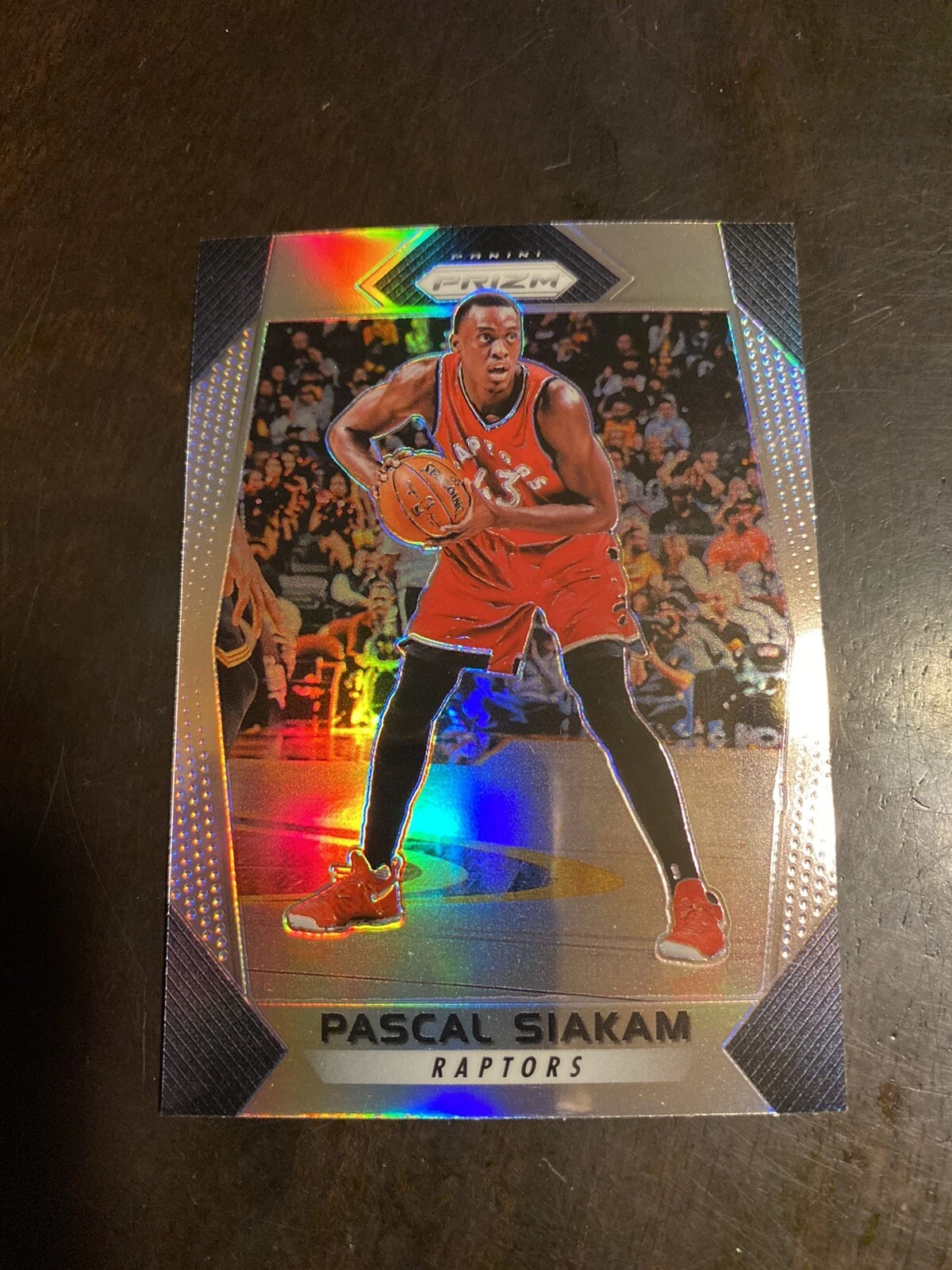 Pascal Siakam 2017-18 Prizm Silver Holo 2nd Year Toronto Raptors #34 Corner Ding
