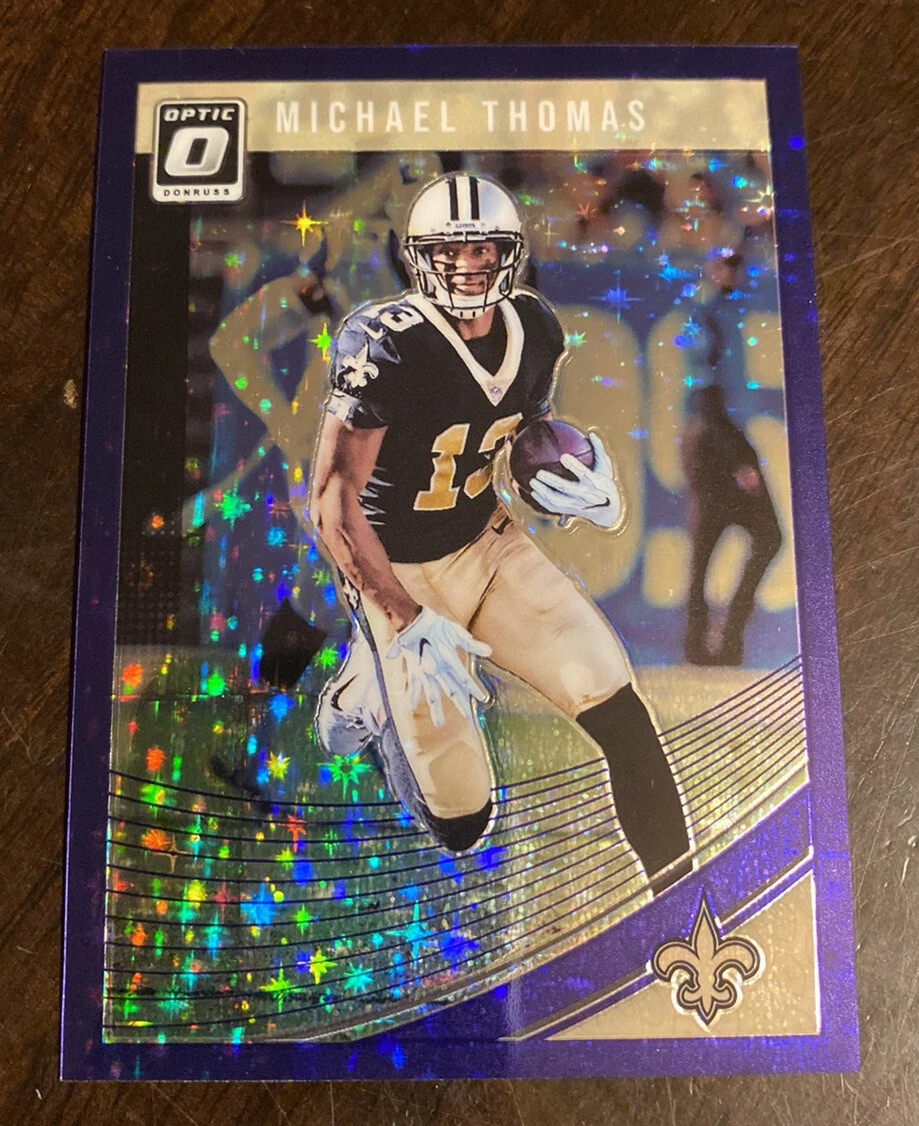 2018 Panini Optic Michael Thomas Purple Stars #ED /25 New Orleans Saints
