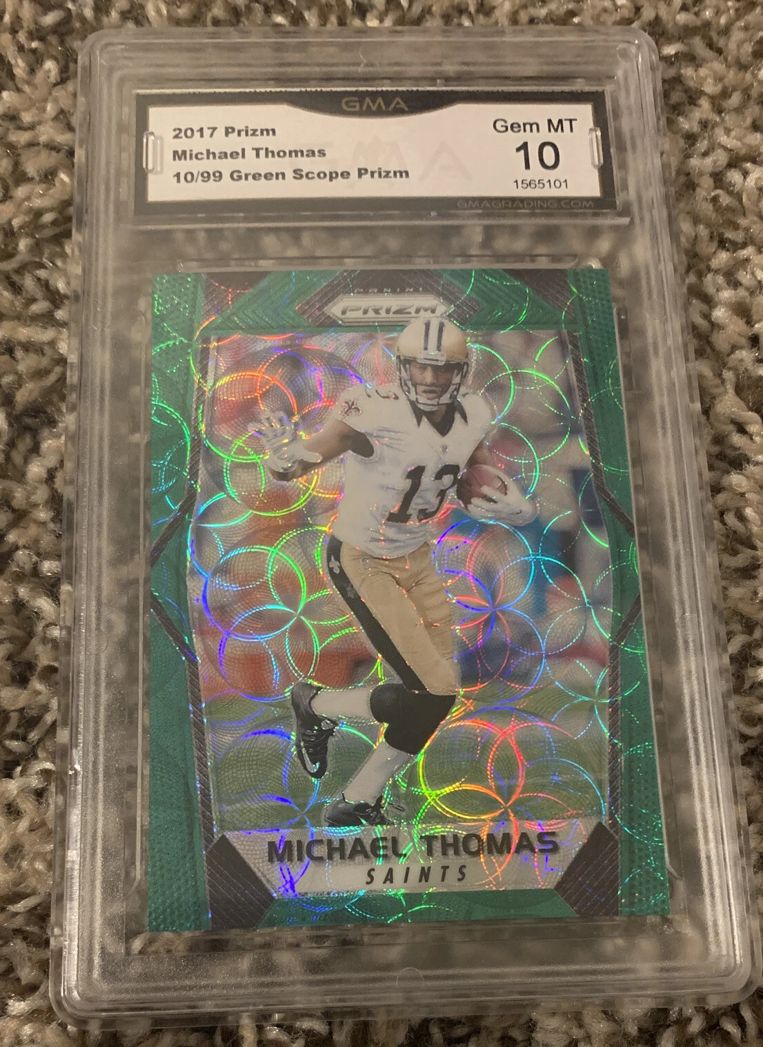 2017 Panini Prizm Michael Thomas /99 Green Scope Mint Condition! ?#137 GMA 10
