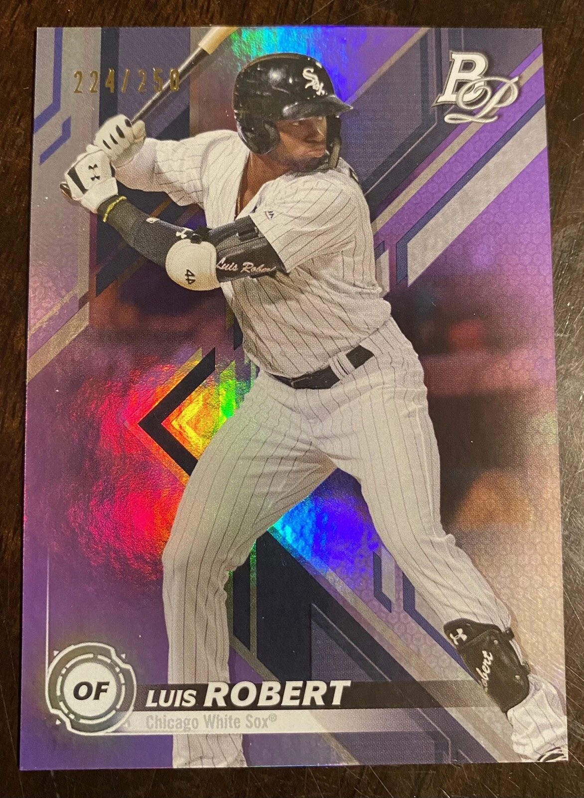 2019 Bowman Platinum LUIS ROBERT Purple Foil Parallel #ED /250 Chicago White Sox
