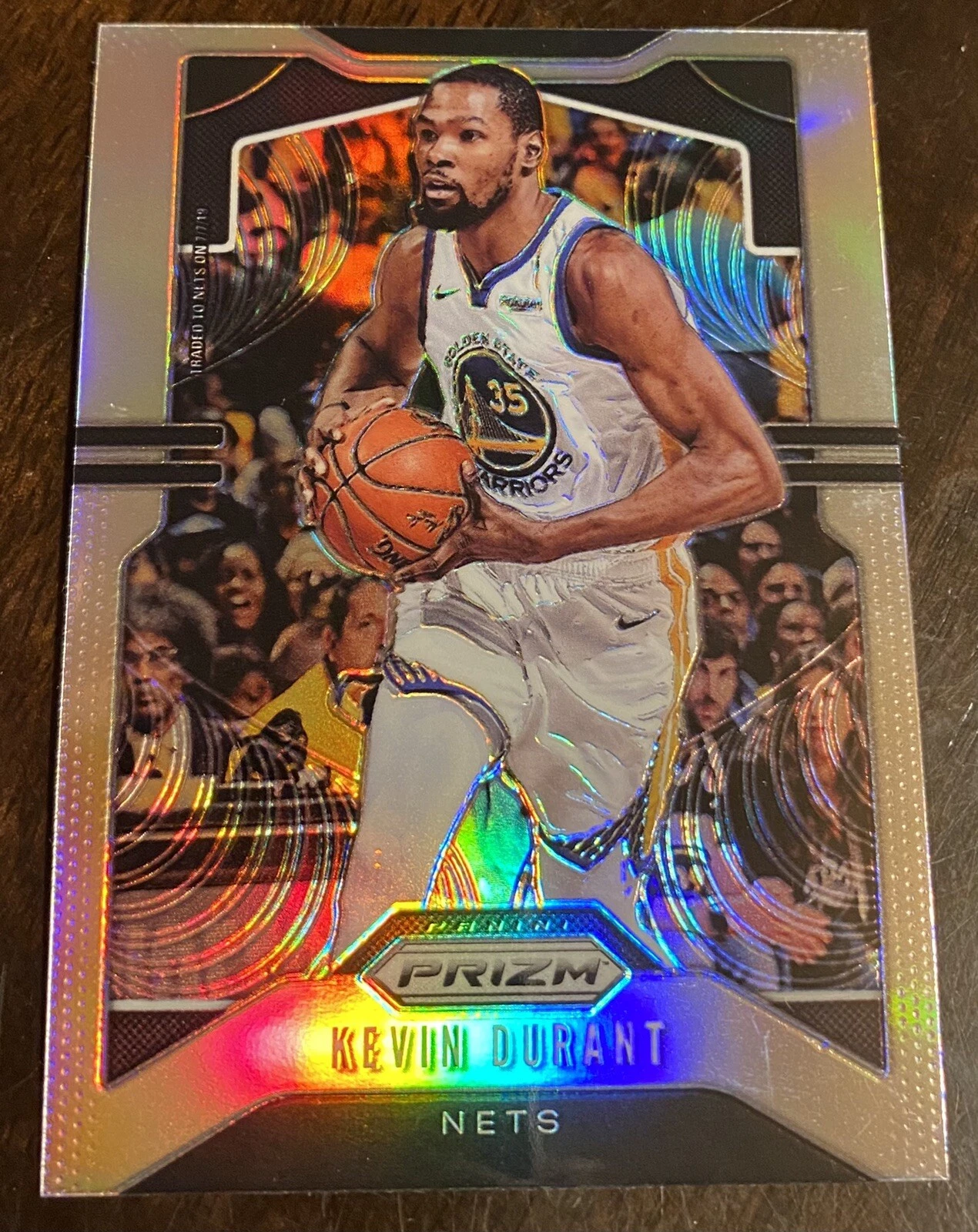 2019-2020 Panini Prizm Silver Refractor Kevin Durant Nets
