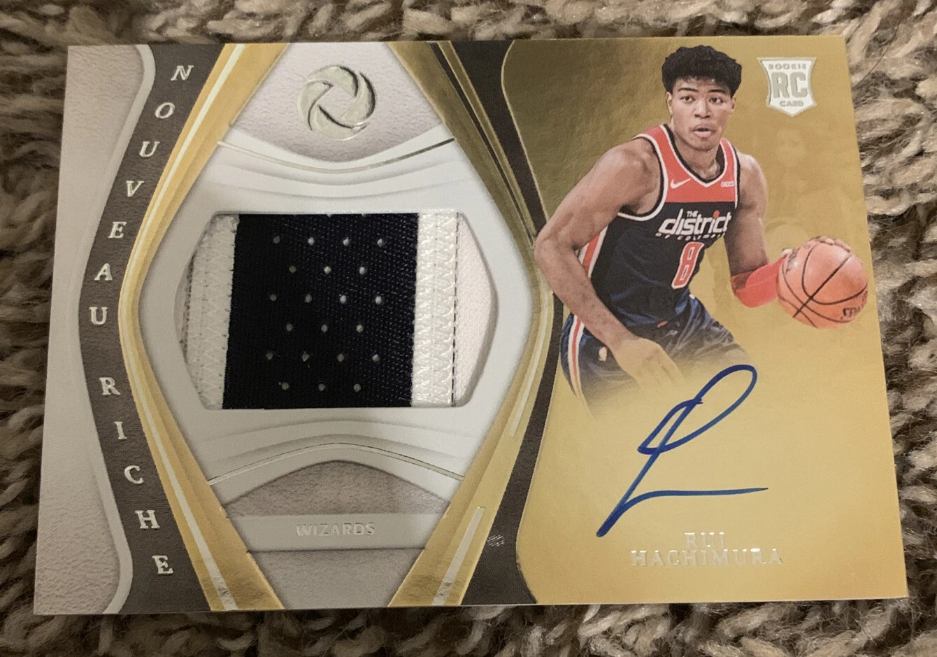2019-20 Panini Opulence Rui Hachimura RPA /79 Rookie On Card Auto Nouveau Riche
