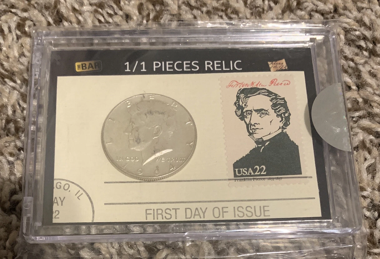 2020 The Bar FRANKLIN PIERCE Presidential Cachet Half Dollar 1/1!
