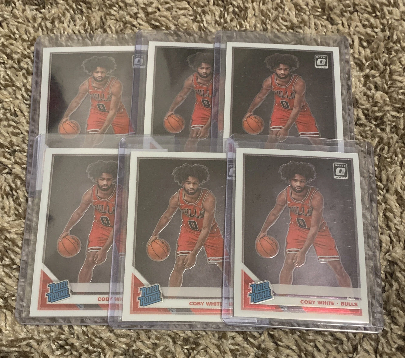 2019-20 Coby White Optic Rated Rookie Lot Of 3
