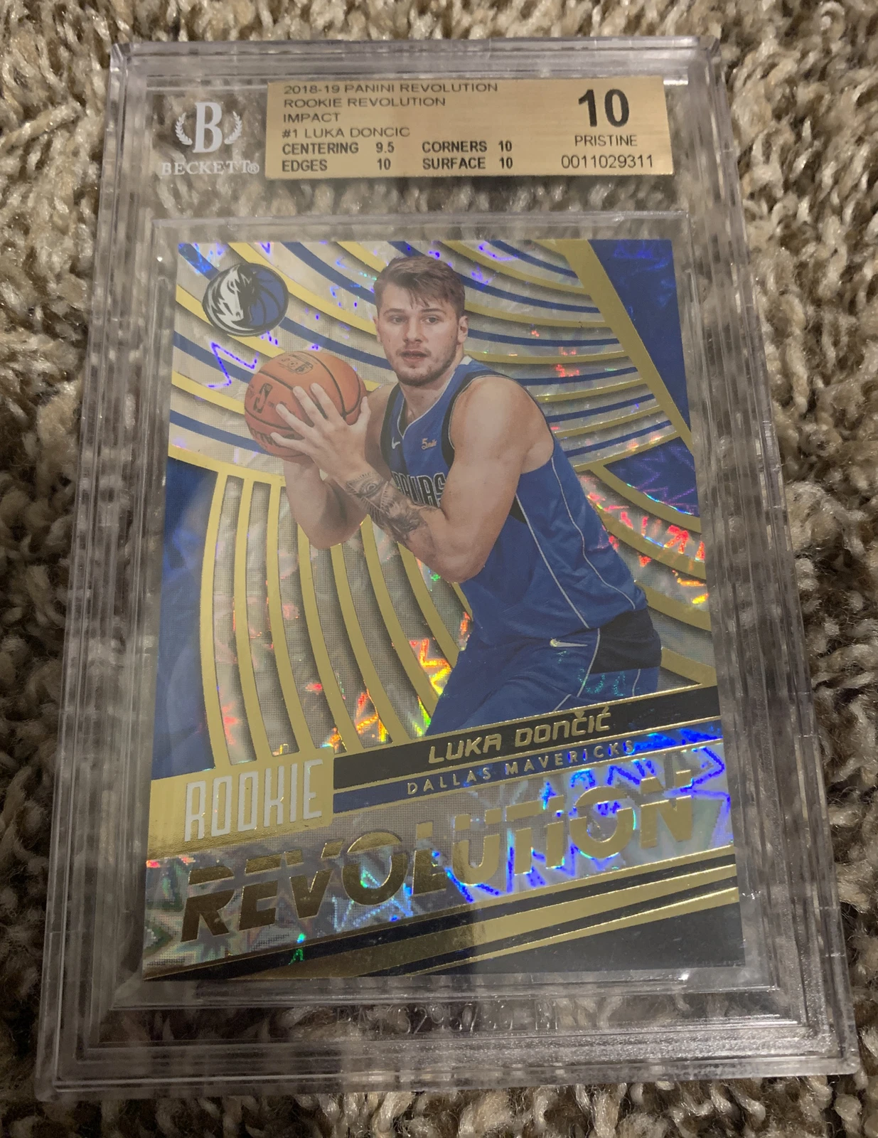2018 Panini Revolution IMPACT Luka Doncic ROOKIE RC BGS 10 PRISTINE ? ?
