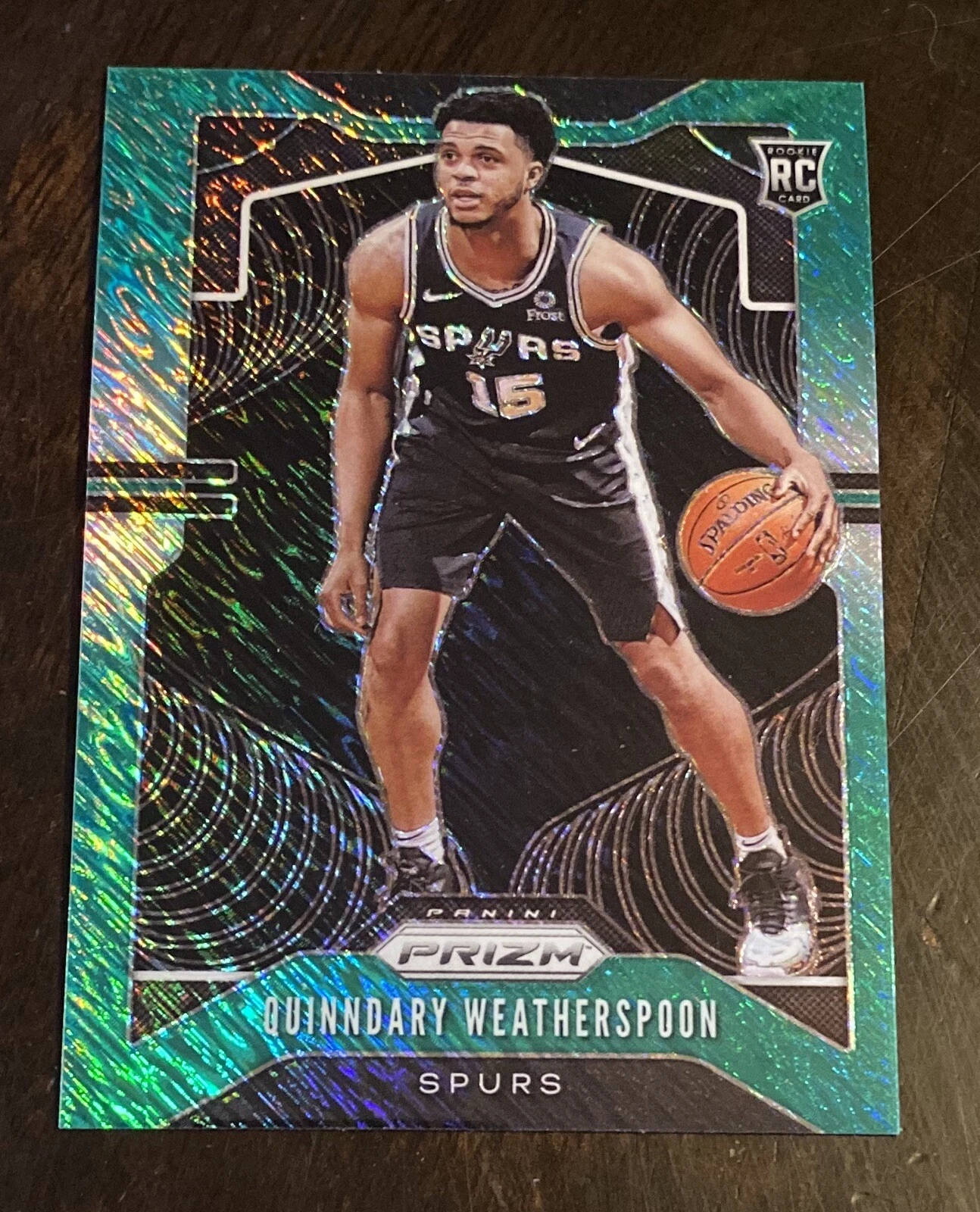 2019-20 Panini Prizm Quinndary Weatherspoon GREEN SHIMMER #ED 25/25 RC SCRATCHES
