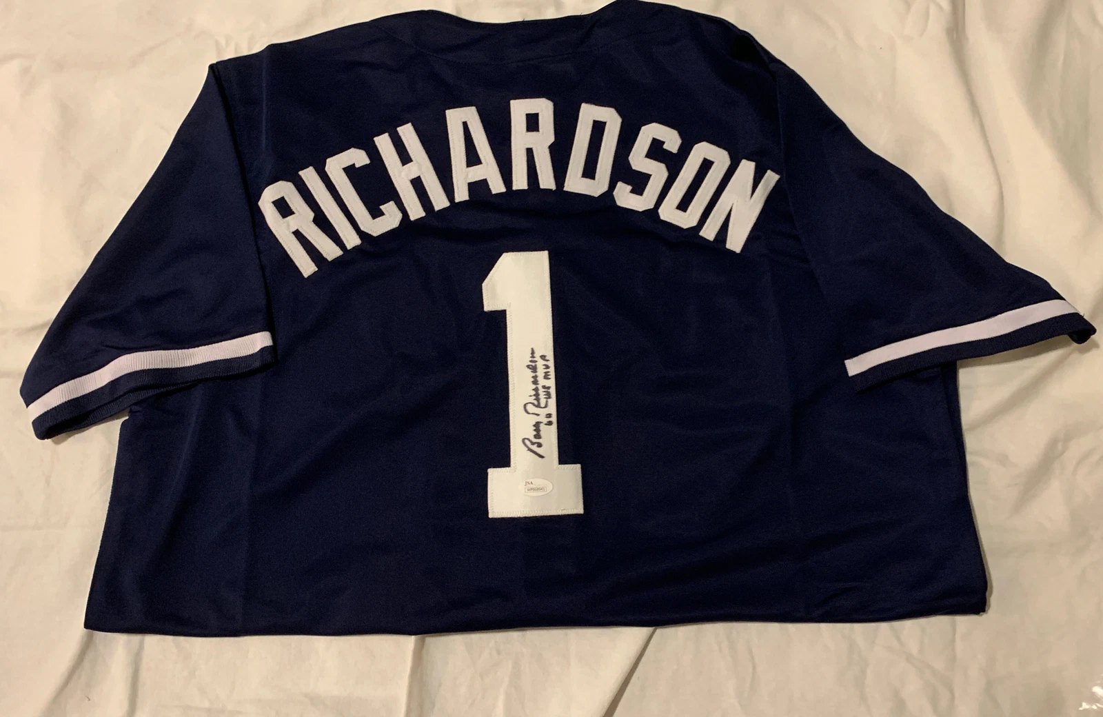 Bobby Richardson Autographed Custom Jersey Inscribed 