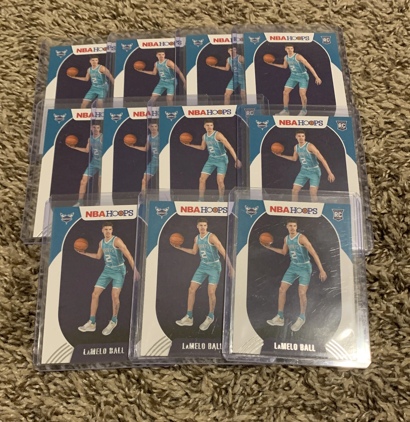 LOT OF 11 2020-21 Panini NBA Hoops LaMelo Ball #223 RC Rookie Hornets ROY INVEST
