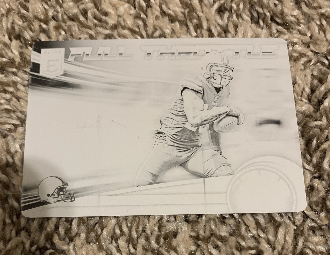 2020 Plates & Patches Odell Beckham Jr. # 1/1 DONRUSS Printing Plate Browns
