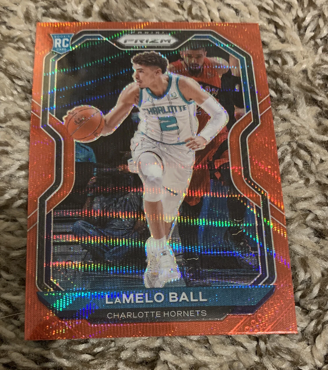2020-21 PANINI PRIZM LAMELO BALL RC Ruby Red Wave PRIZM SSP!!! Hornets
