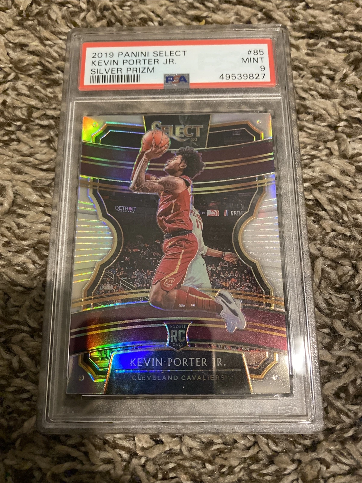 2019-20 Panini Select #85 Kevin Porter JR. Silver Rookie PSA 9
