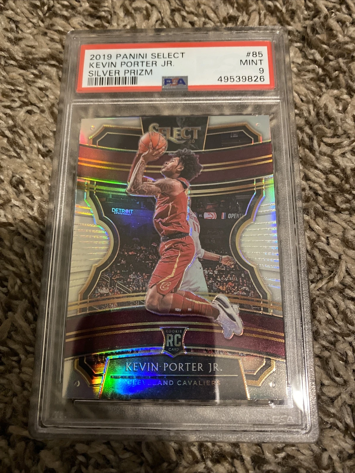 2019-20 Panini Select #85 Kevin Porter JR. Silver Rookie PSA 9
