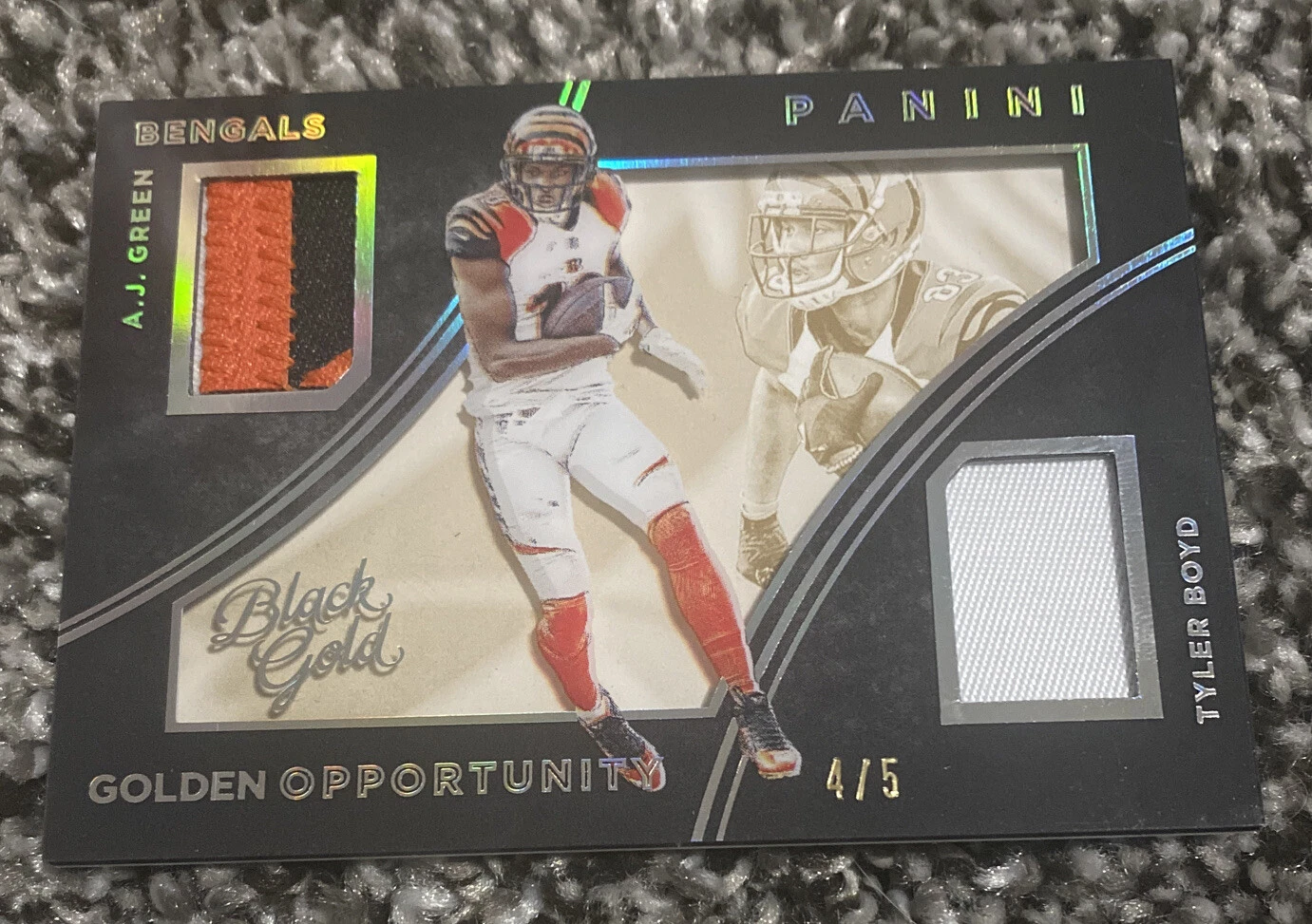 2016 Panini SILVER Gold A.J. Green TYLER BOYD PRIME Patch 4/5 SSP
