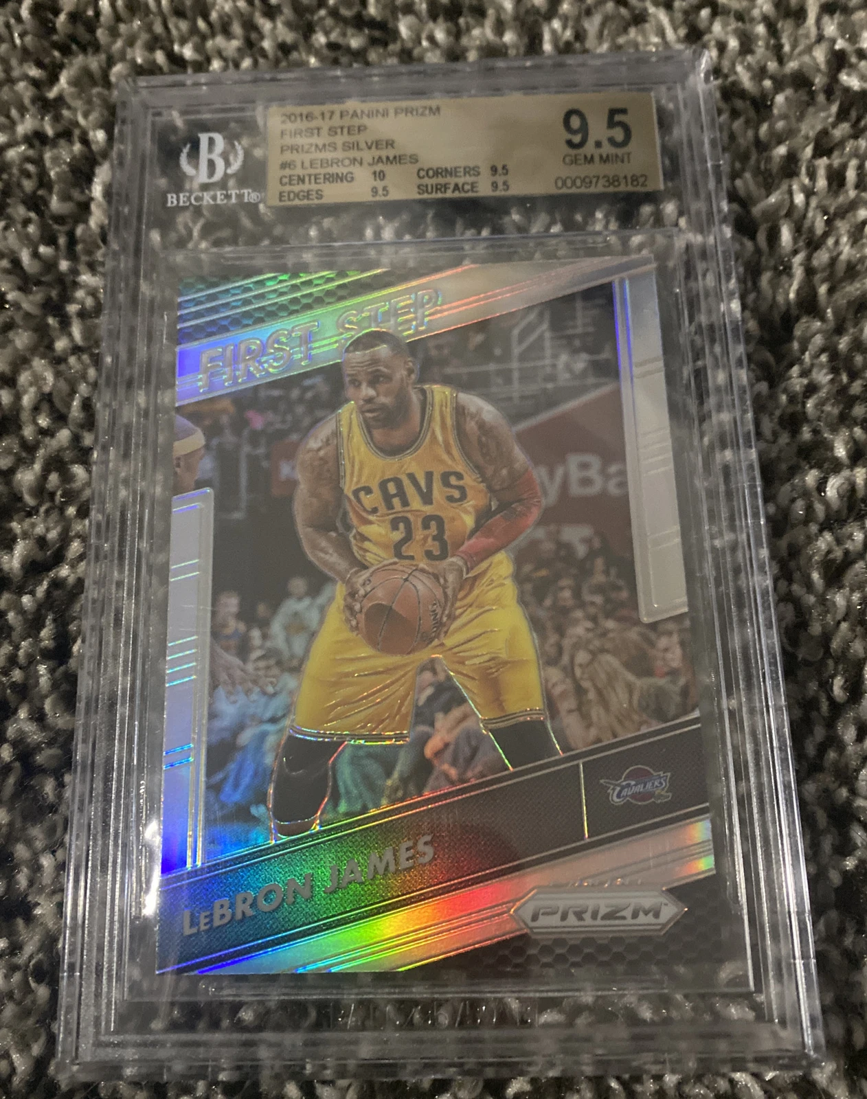 2016 Prizm Lebron James FIRST STEP #6 PSA BGS 9.5 ? SILVER GEM
