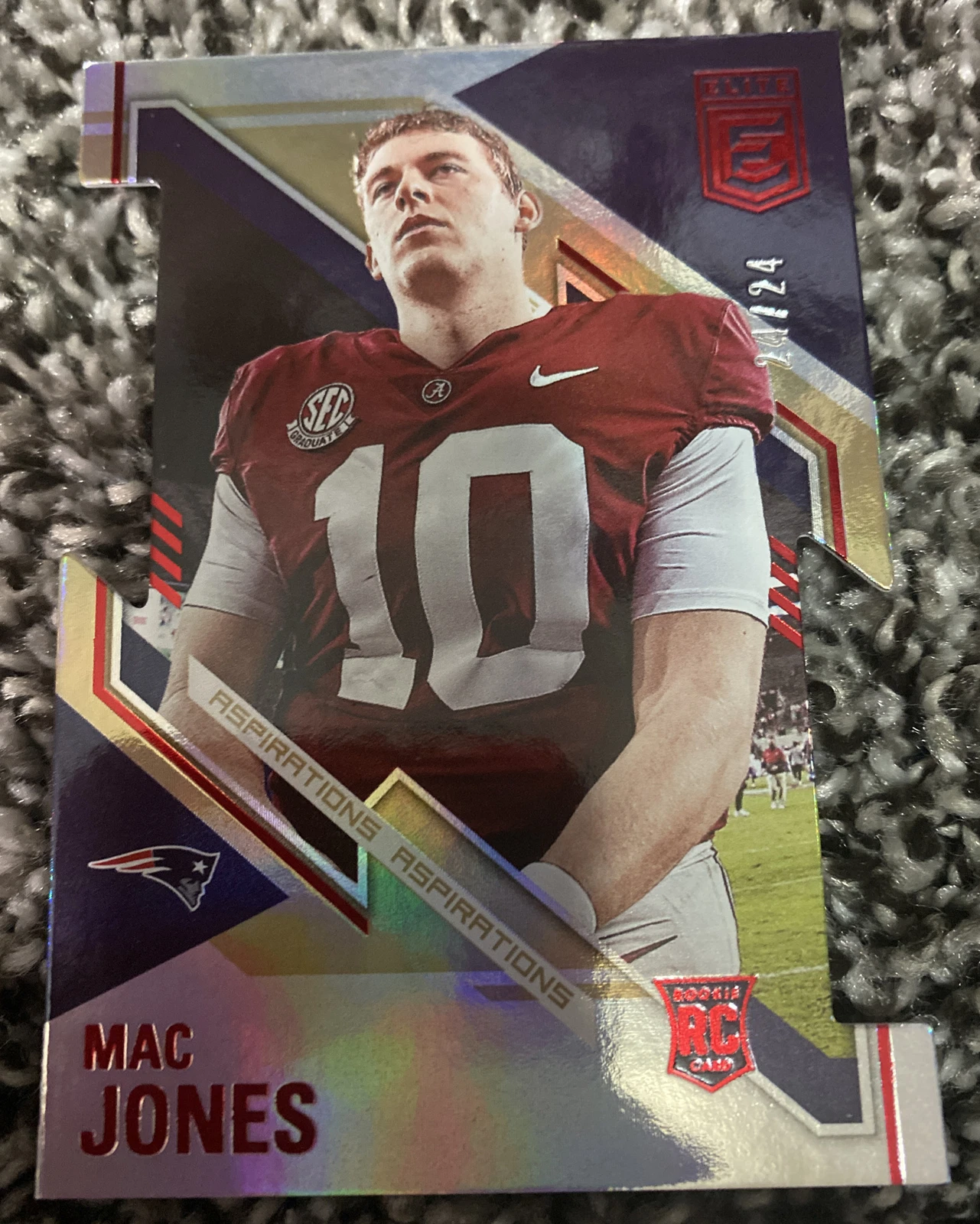 2021 PANINI ELITE MAC JONES ROOKIE DIECUT ASPIRATIONS 24/24 EBAY 1/1 RC Patriots
