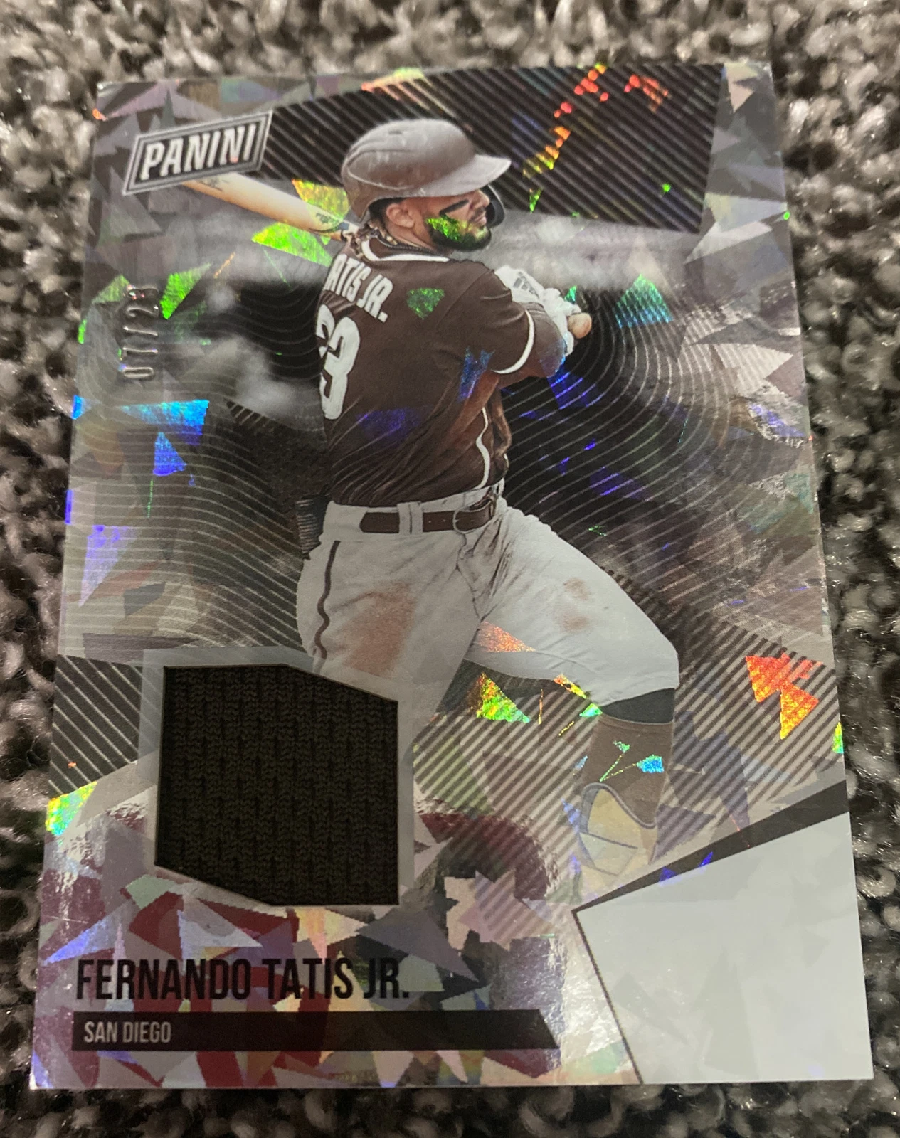 2021 The National Panini Silver Pack Fernando Tatis Jr Jersey Patch /23 DAMANGED
