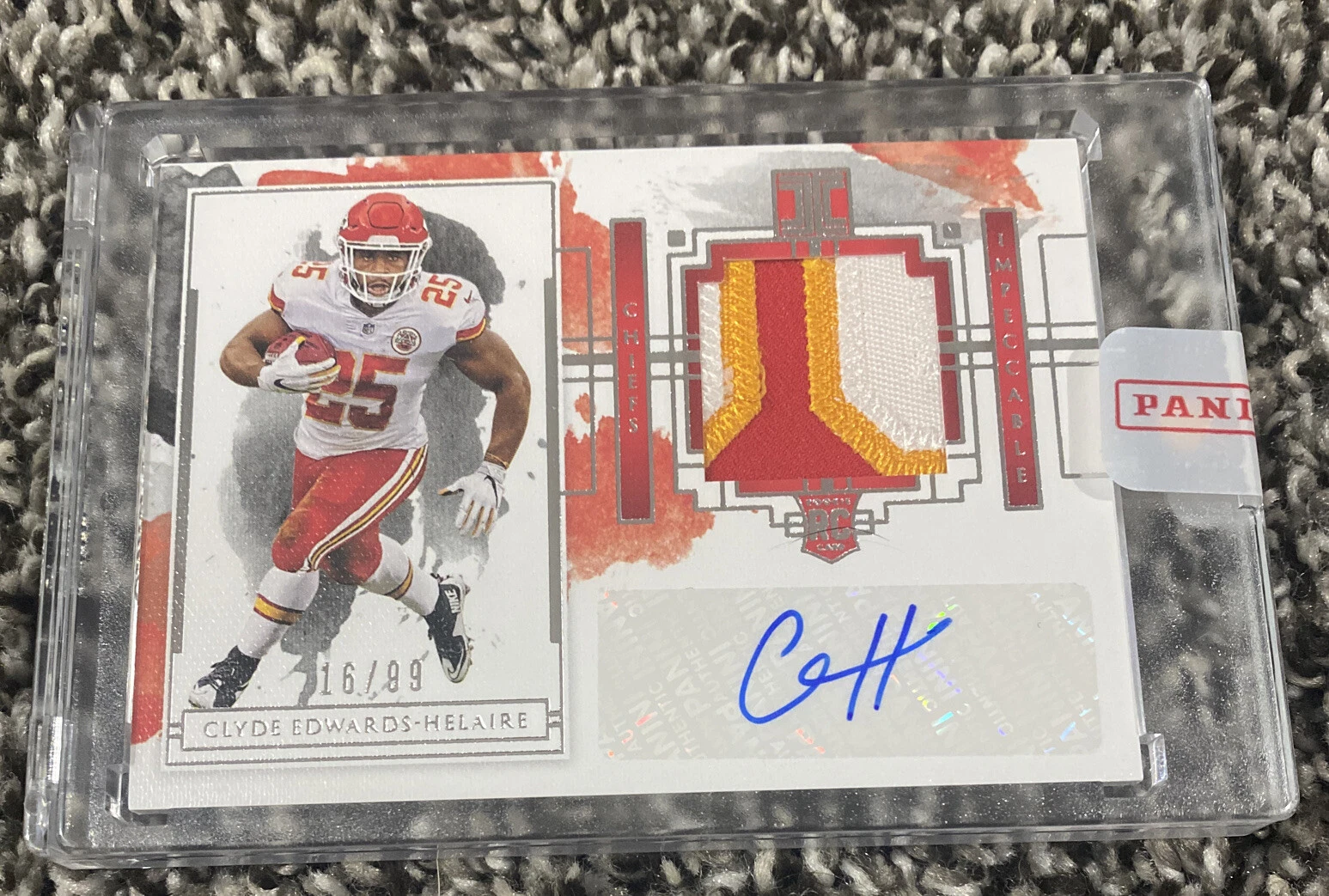 2020 Impeccable Clyde Edwards-Helaire 3 Color RPA 16/99 Sealed ?
