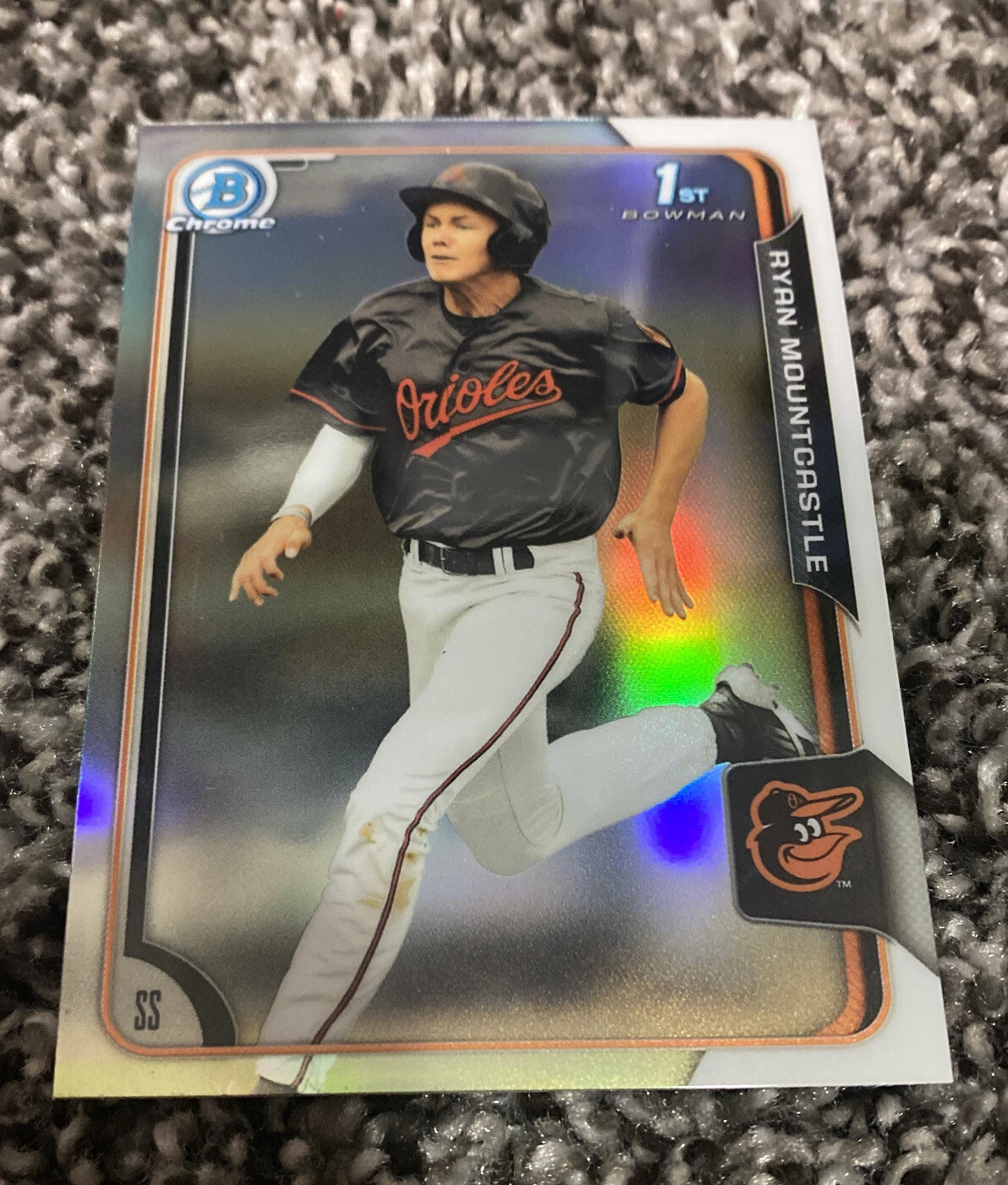 2015 Bowman Chrome Draft Refractor #80 Ryan Mountcastle Rookie RC

