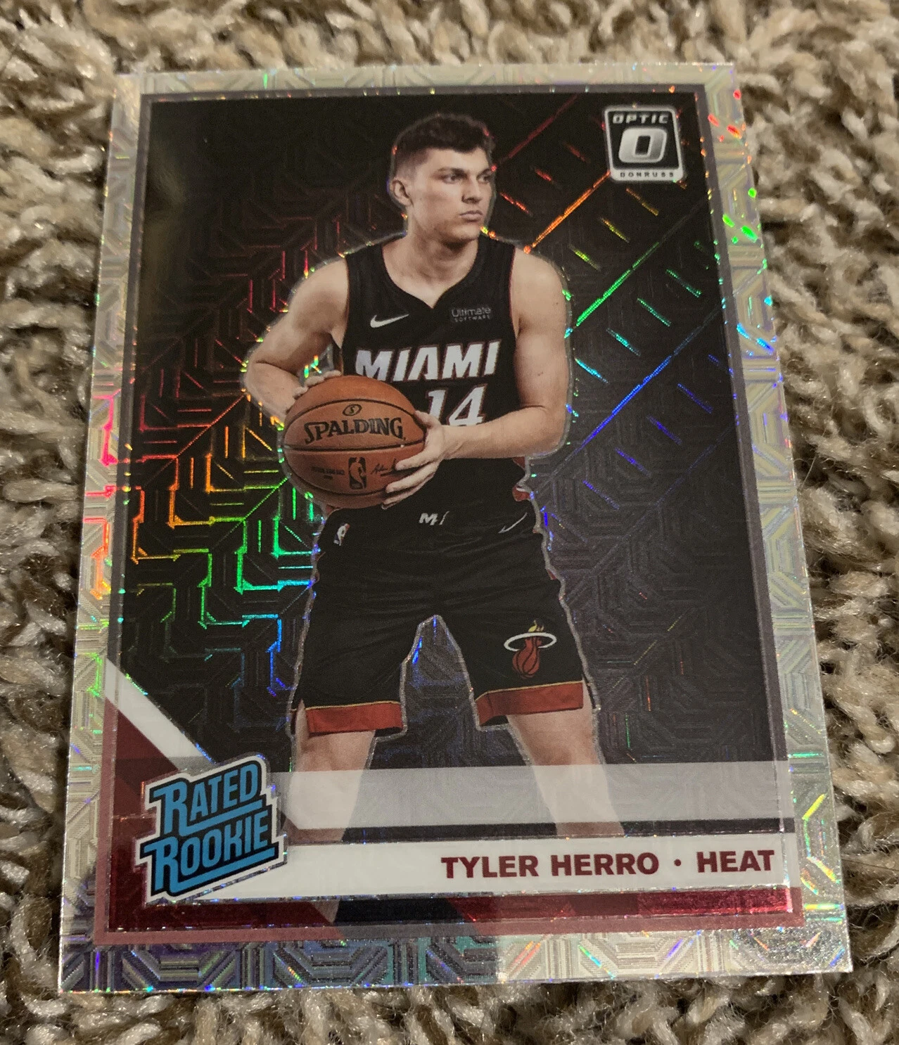 2019-20 Donruss Optic Tyler Herro #172 CHOICE MOJO HOLO PRIZM RC Rookie Heat
