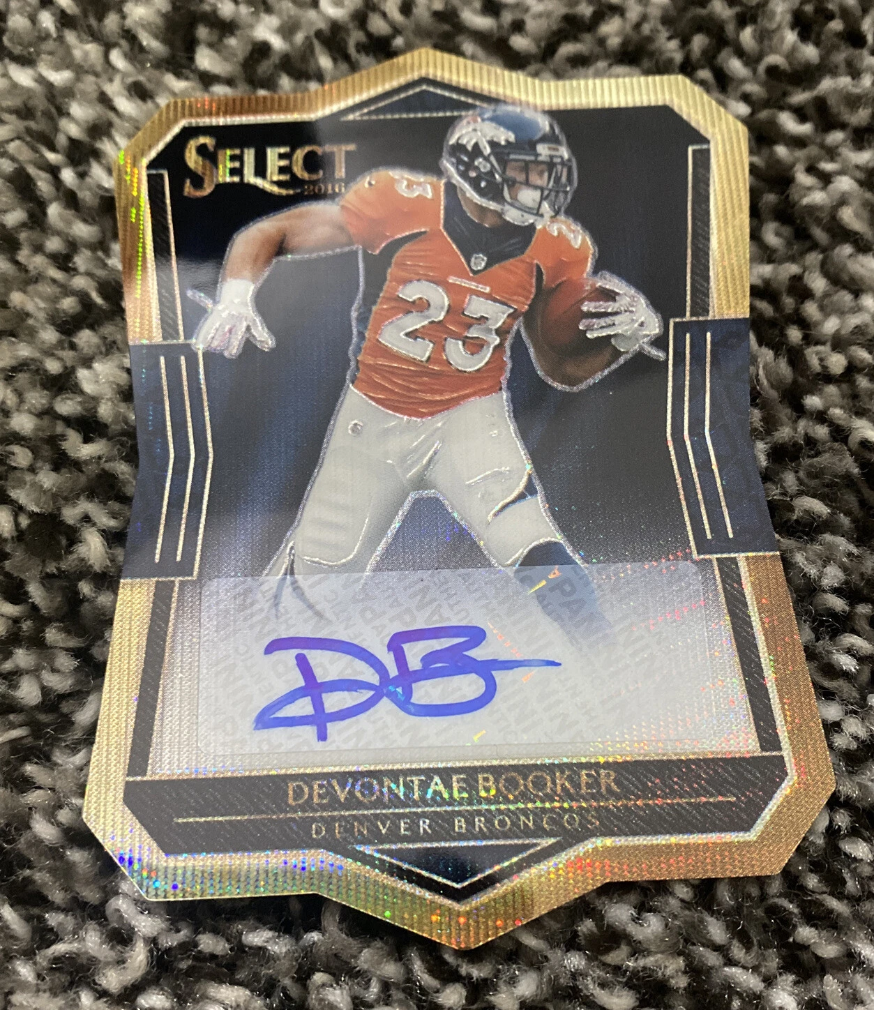 2016 Select Devontae Booker Die Cut Prizm Rookie Card RC Auto GOLD 6/10
