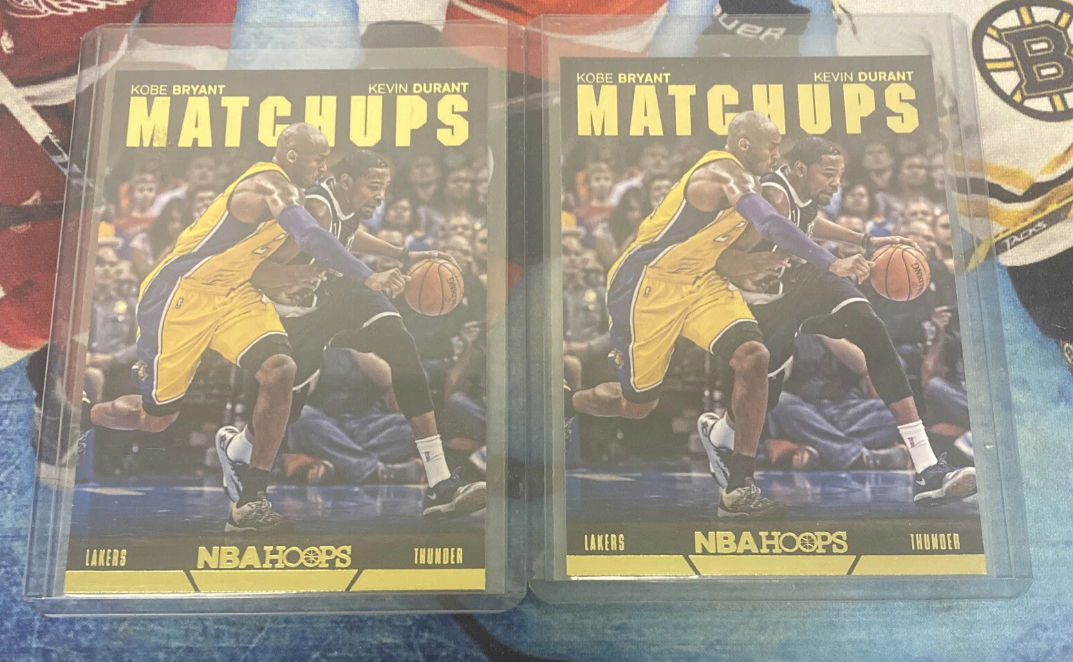 LOT OF (2) Kobe Bryant Kevin Durant 2014 Panini NBA Hoops Matchups #13
