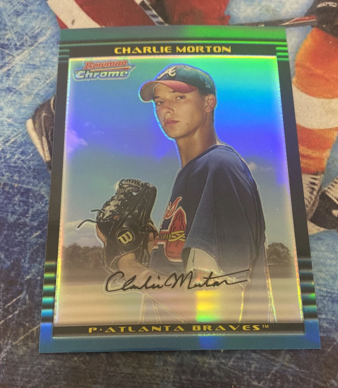2002 Bowman Chrome Draft CHARLIE MORTON REFRACTOR 10/300 ? ?
